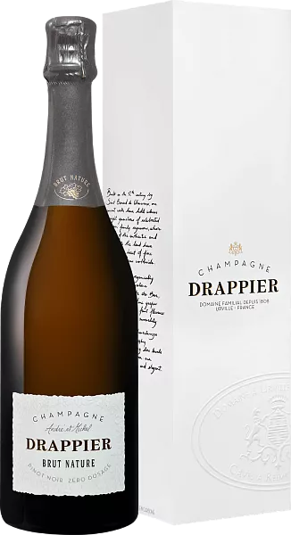 Drappier Brut Nature Zero Dosage Champagne AOP in gift box, 0.75 л