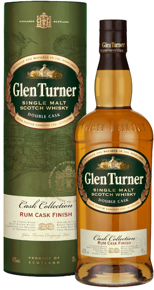 Glen Turner Rum Cask Finish Single Malt Scotch Whisky (gift box) grant s ale cask finish blended scotch whisky gift box