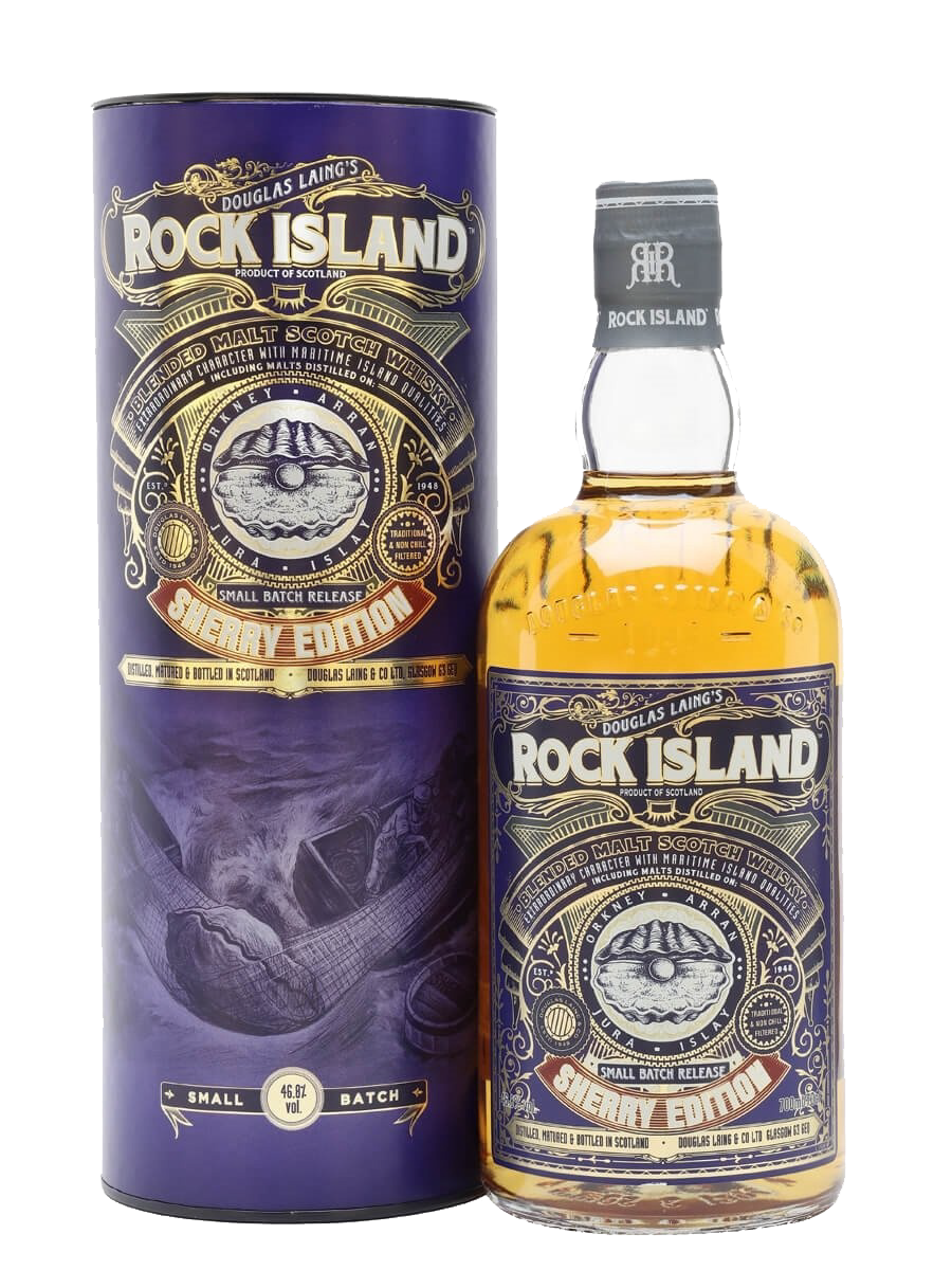 Рок Айленд Шерри Эдишн Блендед Молт солодовый виски в подарочной упаковке 0.7&nbsp;л