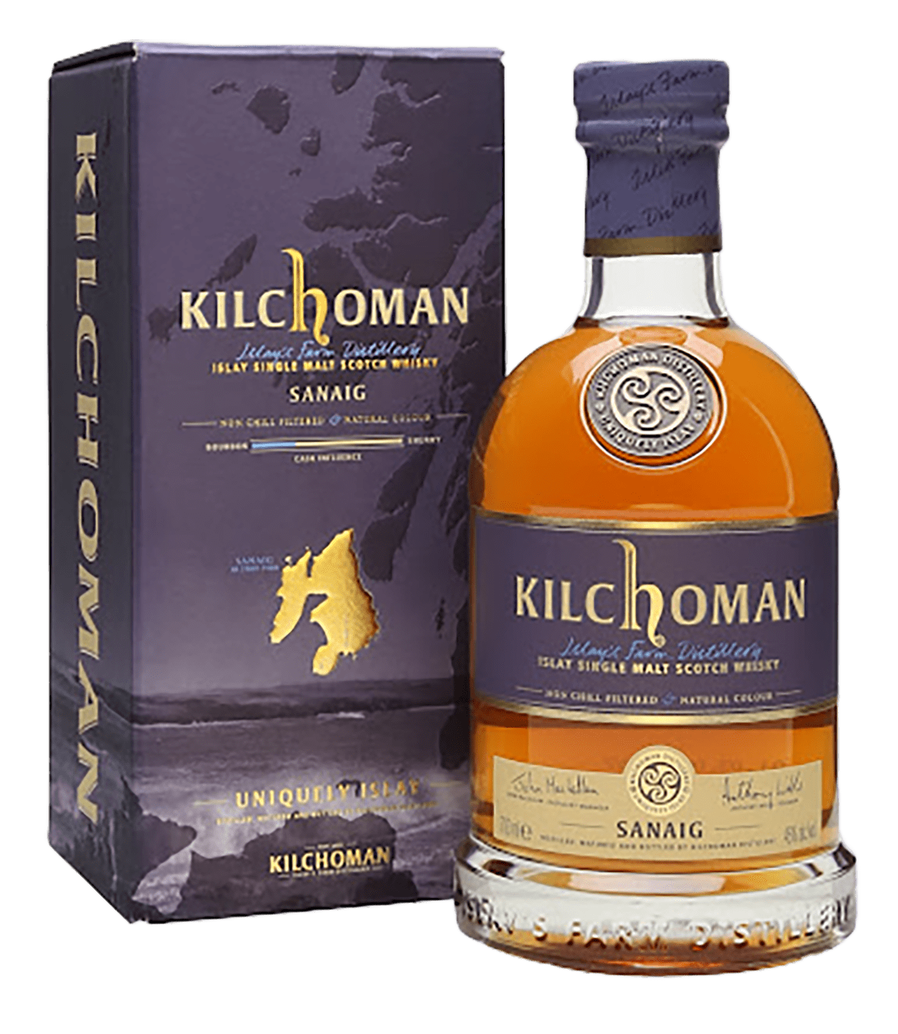 Килхоман Санейг Айла Сингл Молт солодовый виски в подарочной упаковке 0.7&nbsp;л