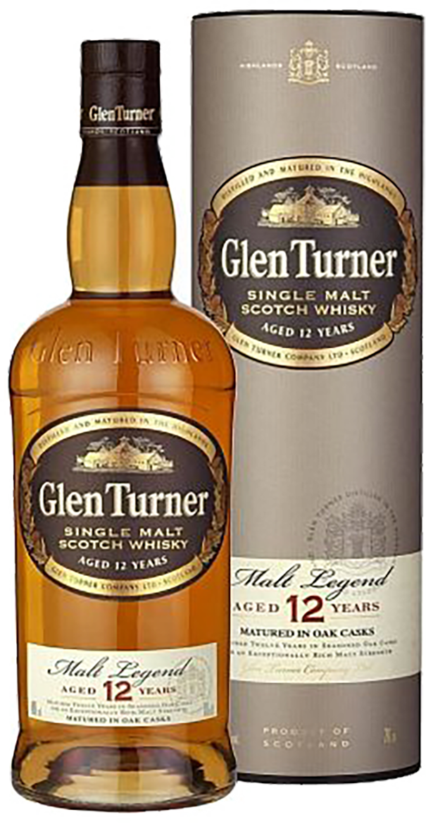 Glen Turner 12 Years Old Single Malt Scotch Whisky (gift box) glen scotia victoriana single malt scotch whisky gift box