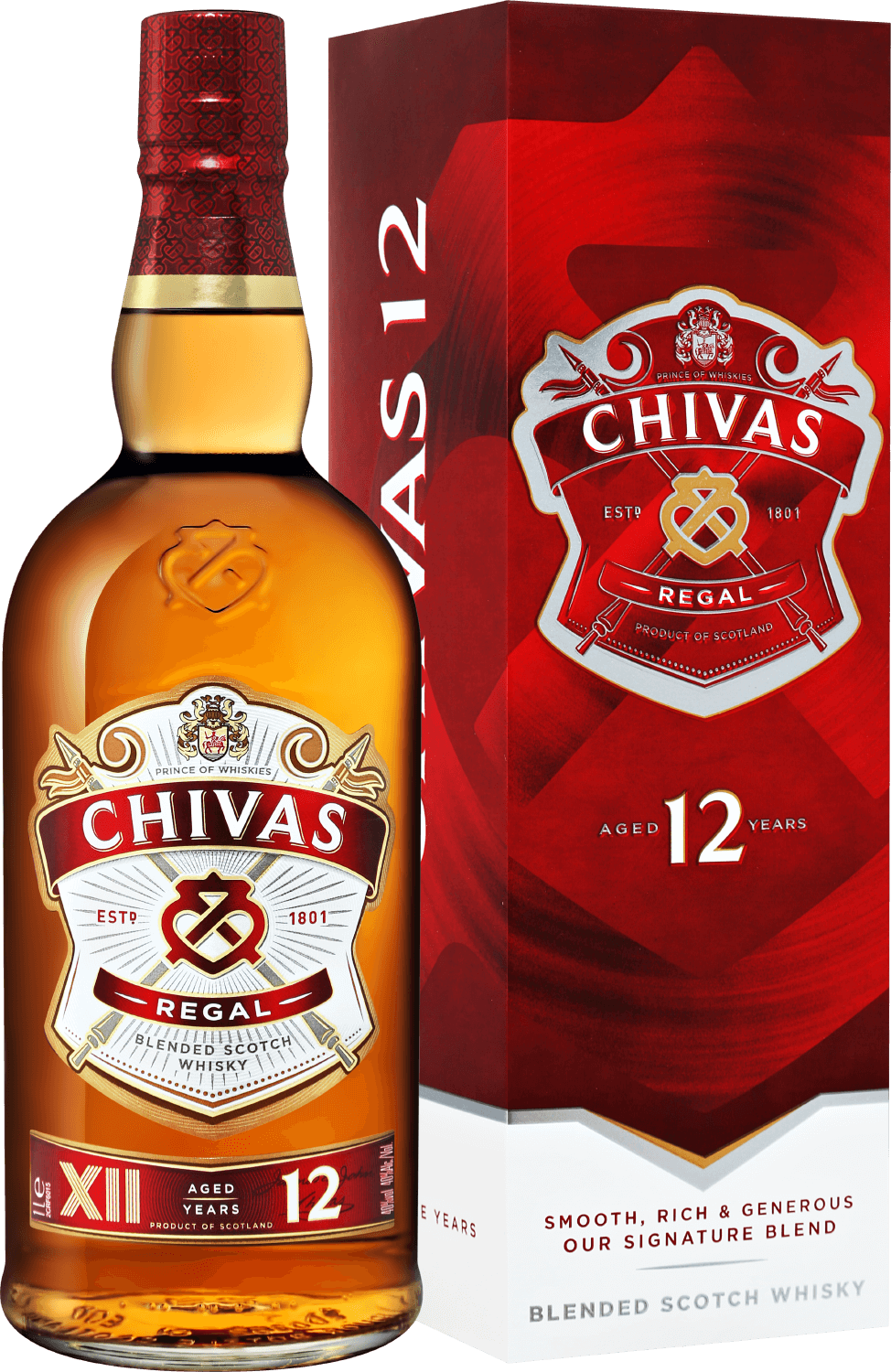Chivas Regal 12 y.o. blended scotch whisky (gift box) chivas regal blended scotch whisky 12 y o gift box