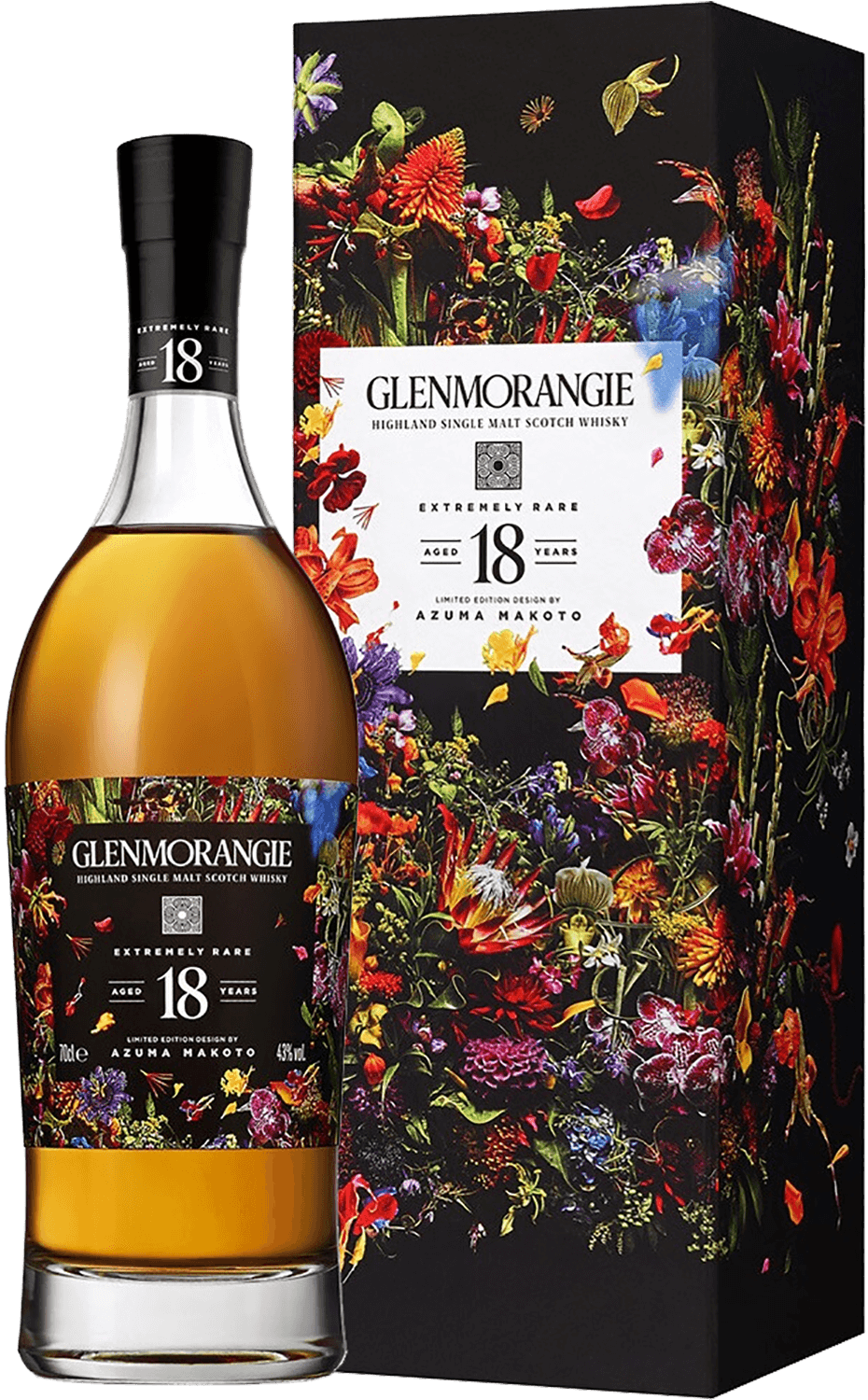 Glenmorangie Extremely Rare 18 y.o. Limited Edition Design by Azuma Makoto single malt scotch whisky (gift box)