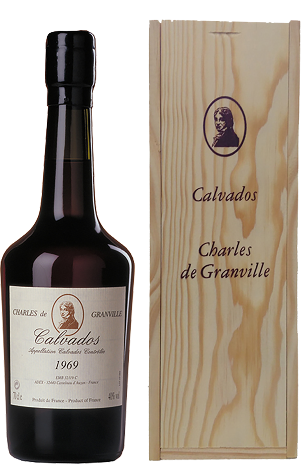 Charles de Granville 1969 Calvados AOC (gift box) marquis de montdidier xo calvados aoc gift box