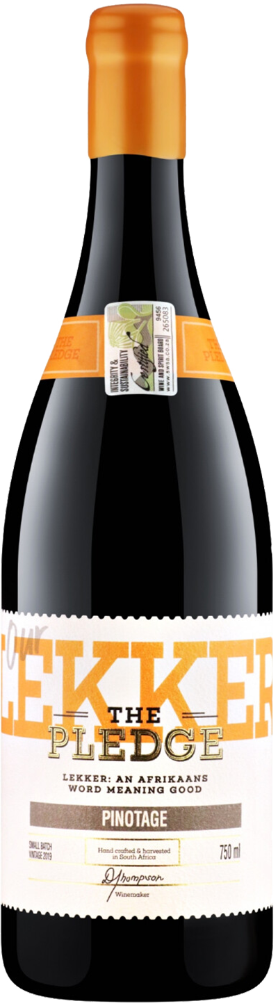 Пледж Ауа Леккер Пинотаж Вестерн Кейп WO Ориджин Вайн 0.75&nbsp;л