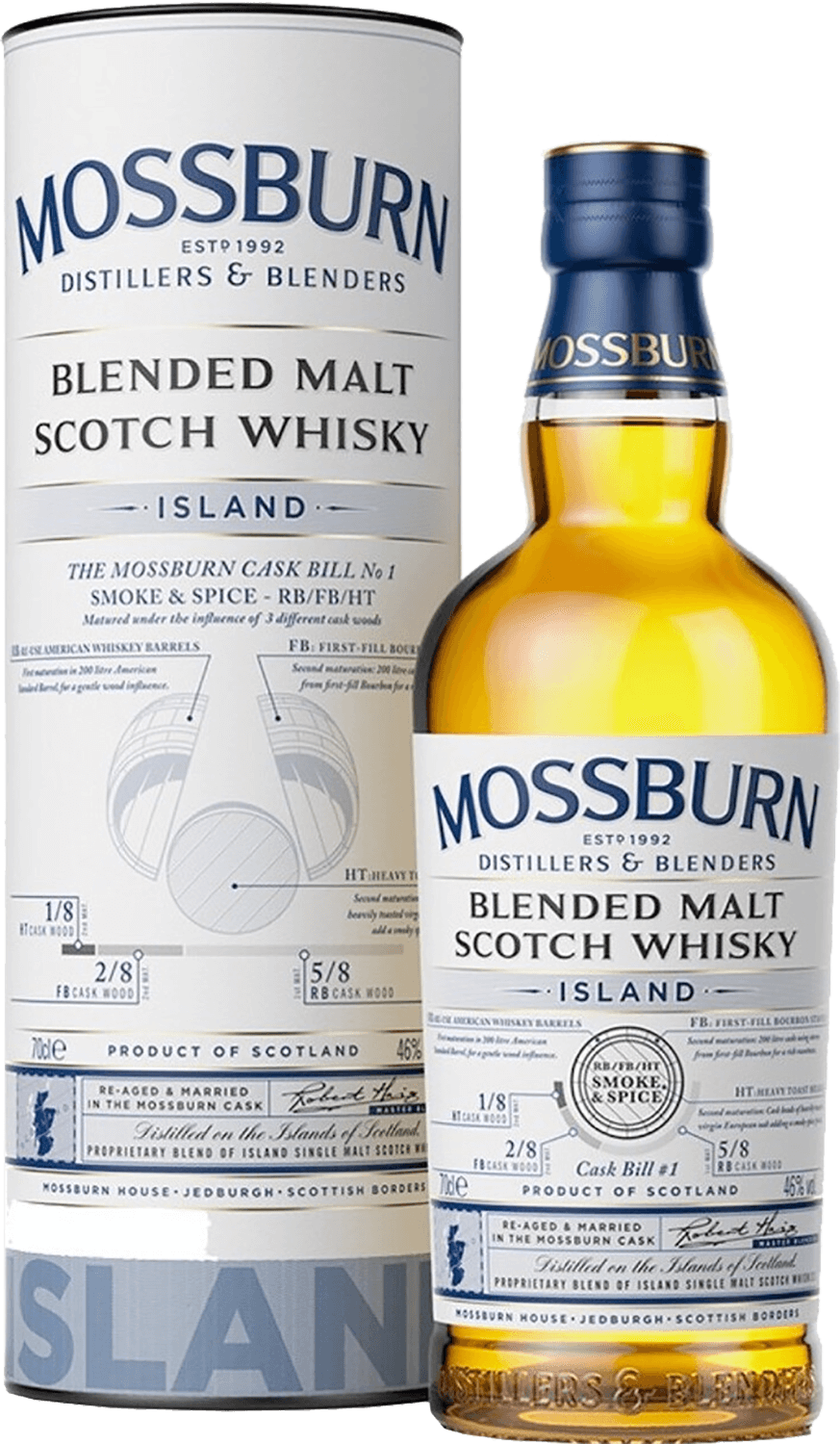 Mossburn Signature Casks Island Blended Malt Scotch Whisky (gift box)