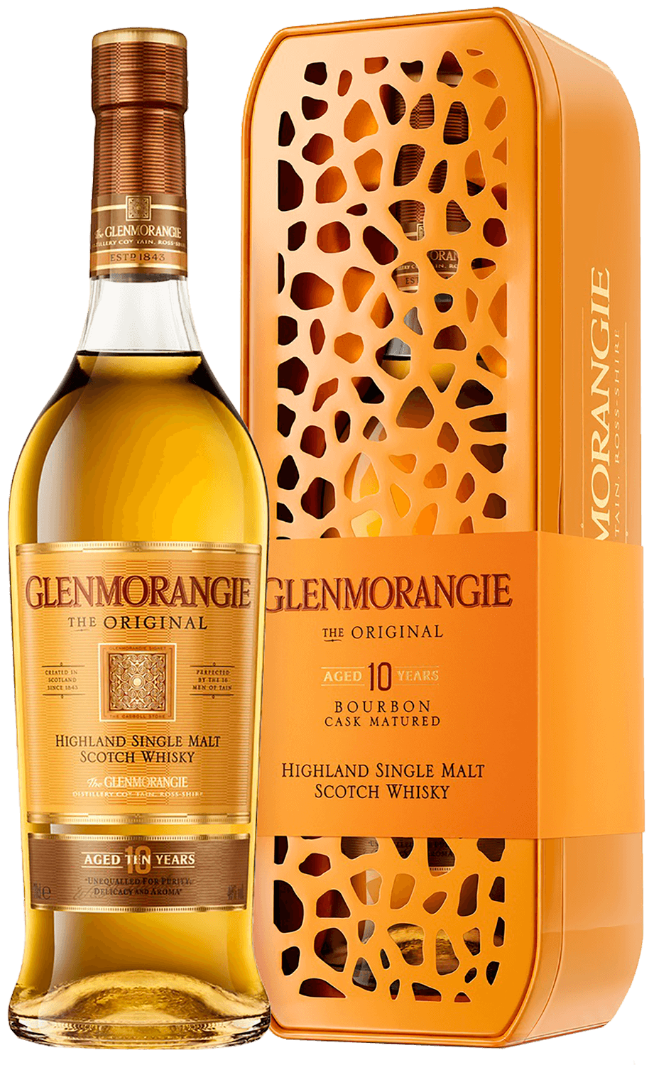 Glenmorangie The Original 10 years single malt scotch whisky (gift box Giraffe) glenmorangie the original 10 years single malt scotch whisky gift box