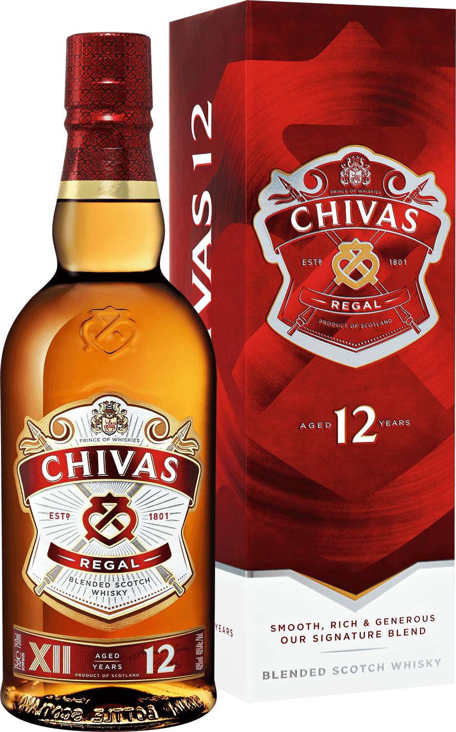 Виски Chivas Regal Blended Scotch Whisky 12 y.o. (gift box) 0.75 л (Чивас  Ригал Блендед 12 лет купажированный виски в подарочной упаковке), купить в  магазине в Москве - цена, отзывы