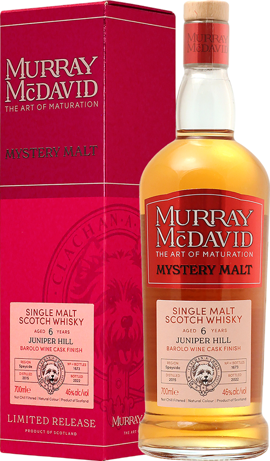 Murray McDavid Mystery Malt Juniper Hill 6 Years Old Single Malt Scotch Whisky (gift box)