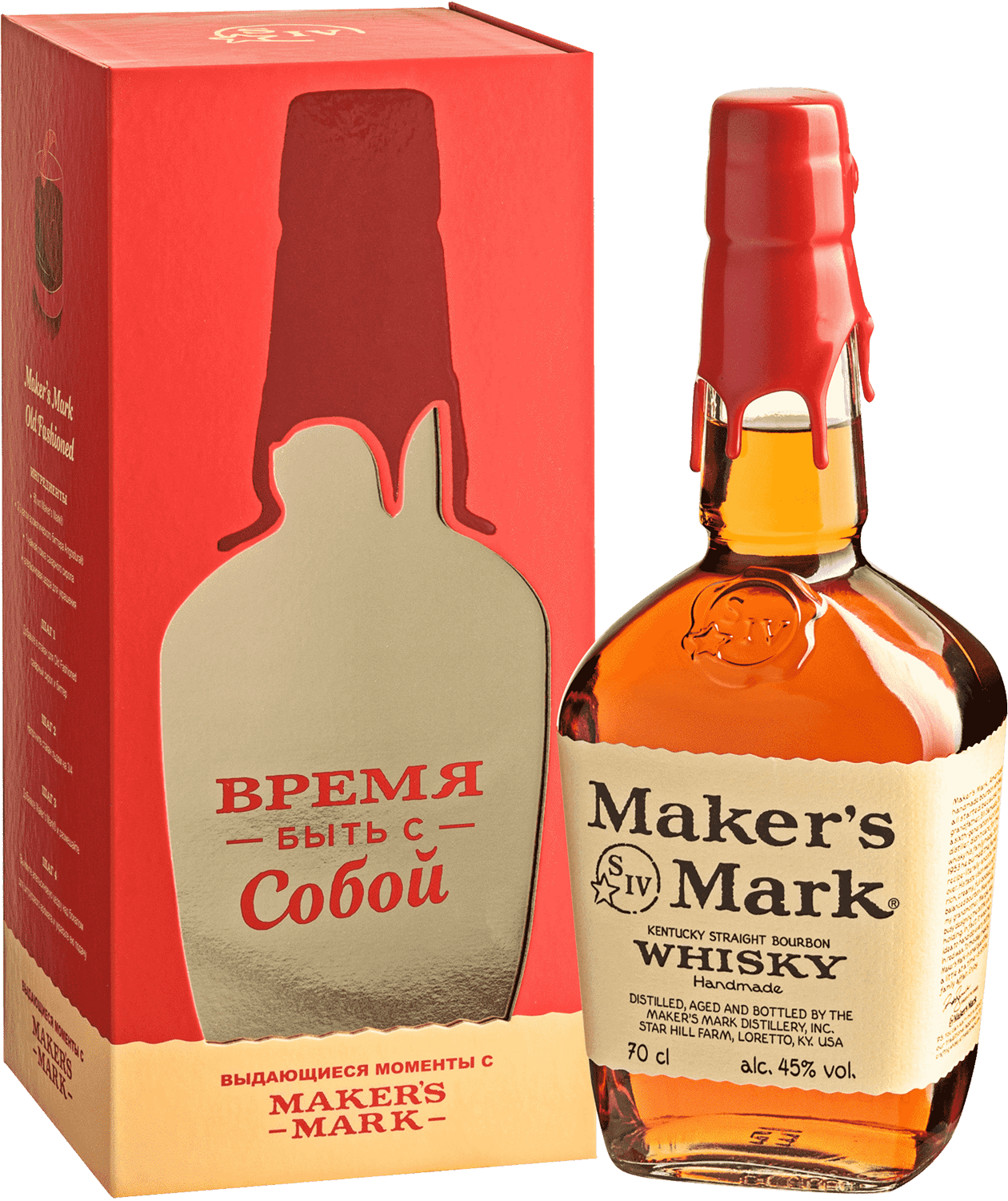 Maker's Mark Kentucky Straight Bourbon Whisky (gift box) woodford reserve kentucky straight bourbon whiskey gift box with glass