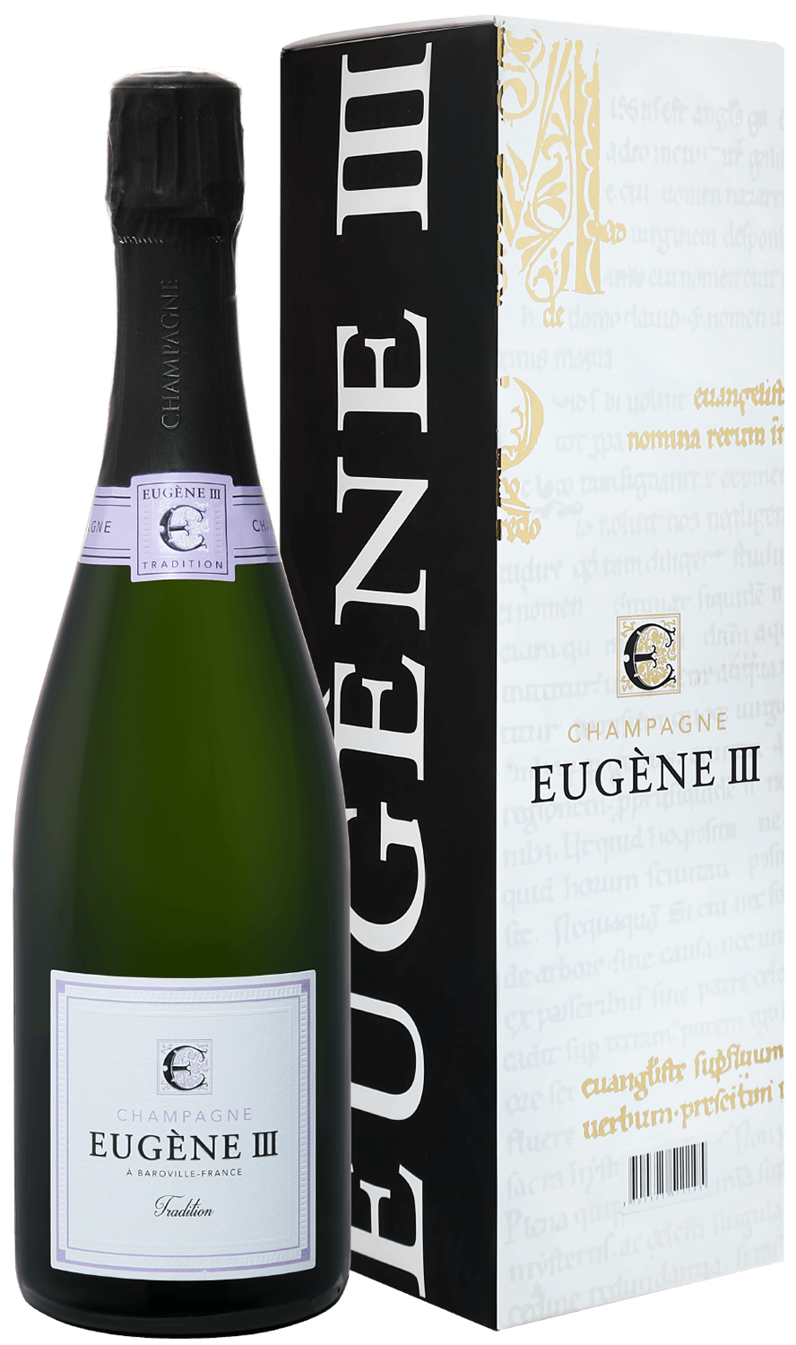 Eugene III Tradition Brut Champagne АOC Coopérative Vinicole de la Région de Baroville (gift box) eugene iii rosé brut champagne аoc coopérative vinicole de la région de baroville