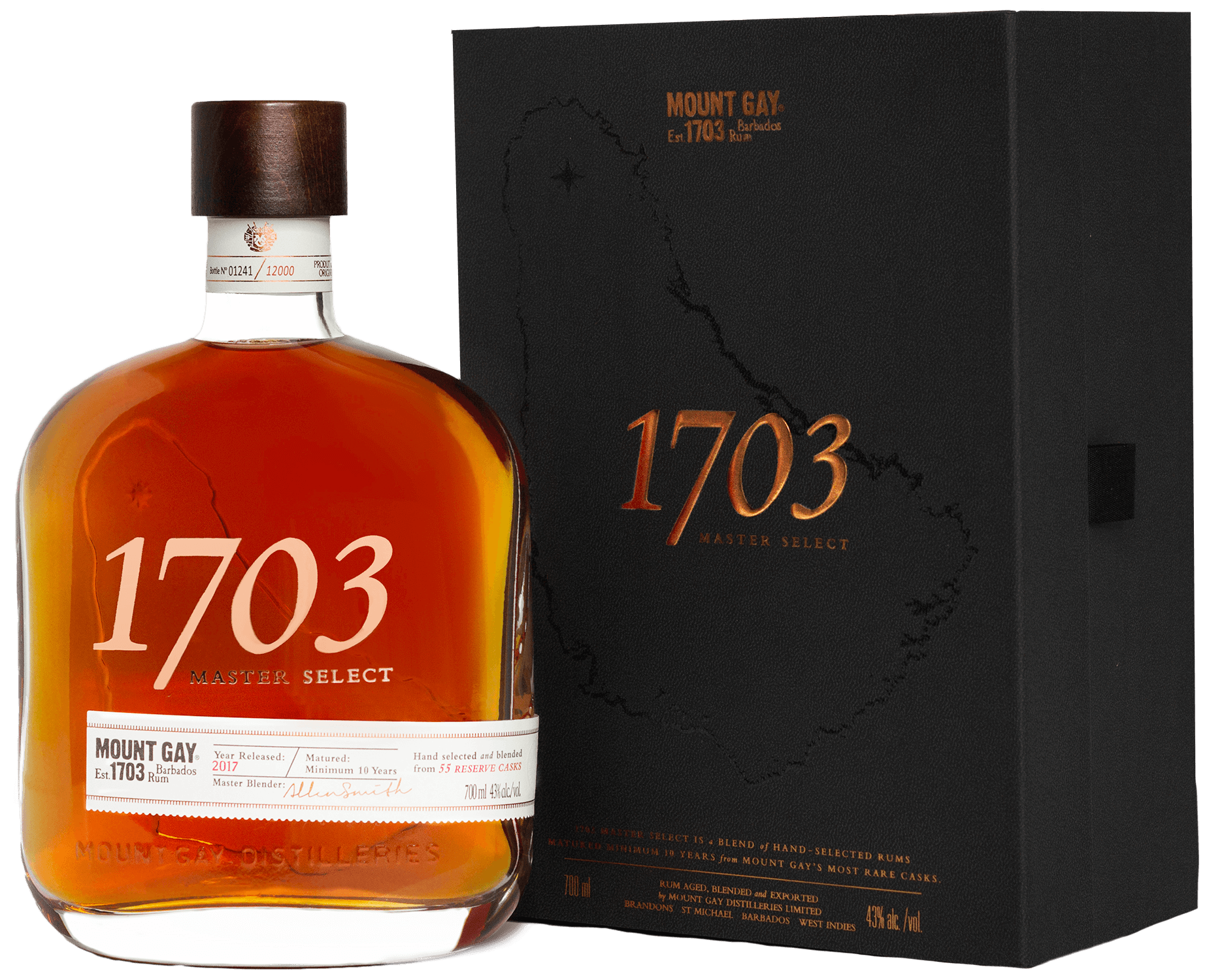 Rum Mount Gay 1703 Old Cask (gift box) 44664