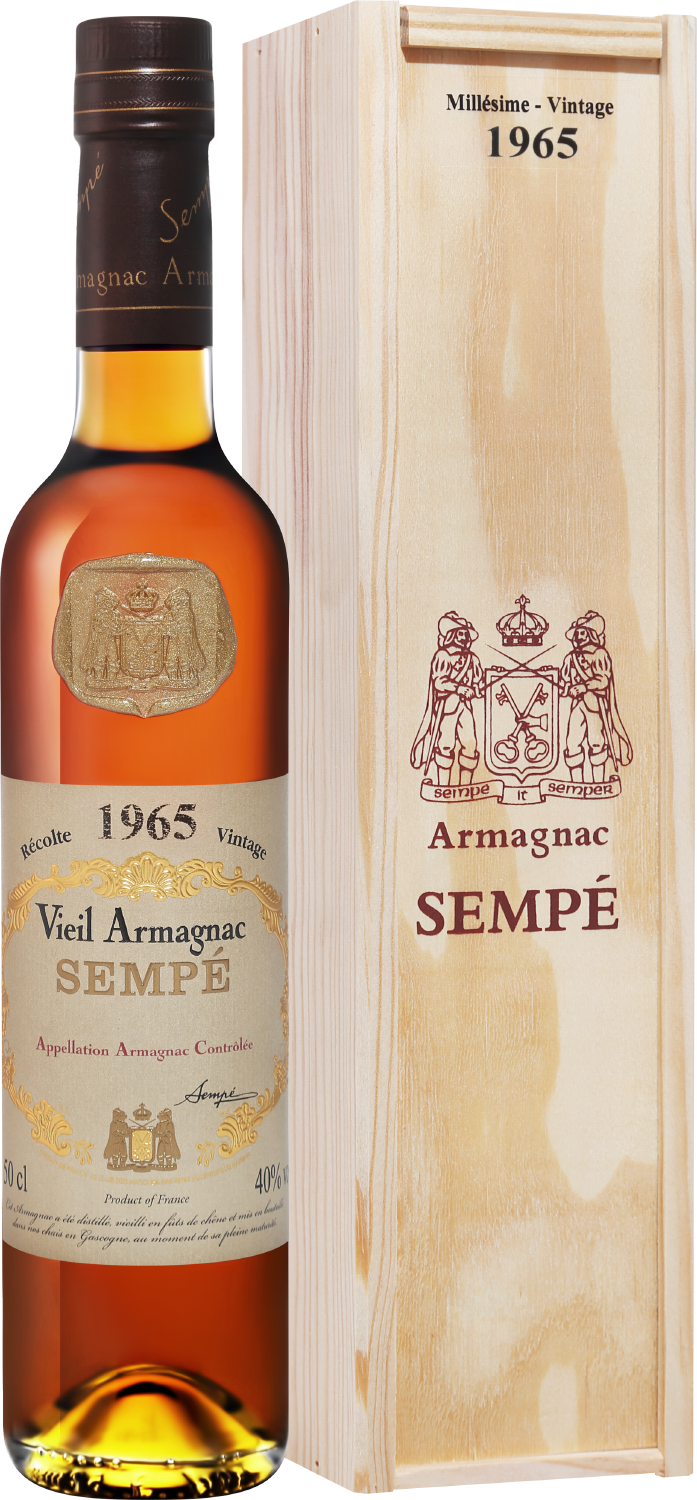 Sempe Vieil Vintage 1965 Armagnac AOC (gift box) sempe vieil vintage 1965 armagnac aoc gift box