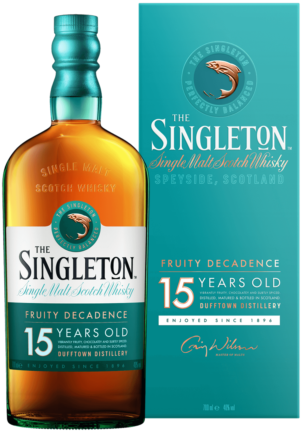 Dufftown Singleton 15 y.o. single malt scotch whisky (gift box) dufftown singleton single malt scotch whisky 12 y o gift box with a glass