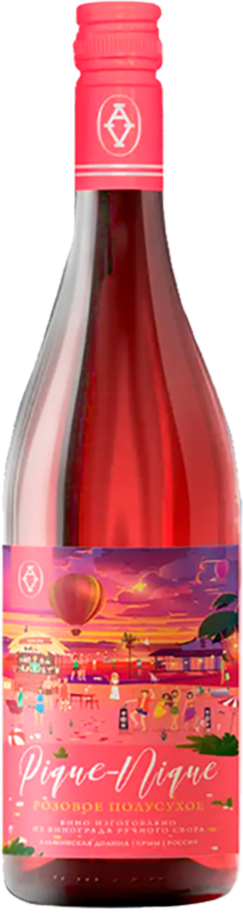 Pique-Nique Rose Semi-Dry Crimea Alma Valley