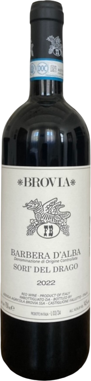 Сори' дель Драго Барбера д'Альба DOC Бровиа 2022 0.75&nbsp;л