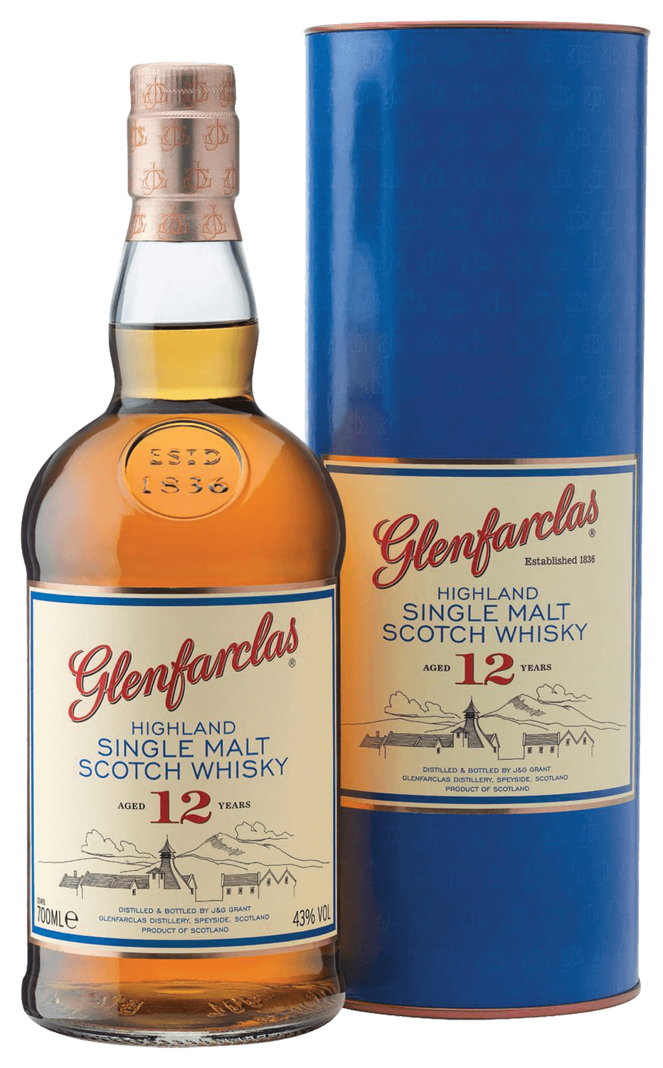 Glenfarclas 12 Years Old Single Malt Scotch Whisky (gift box)