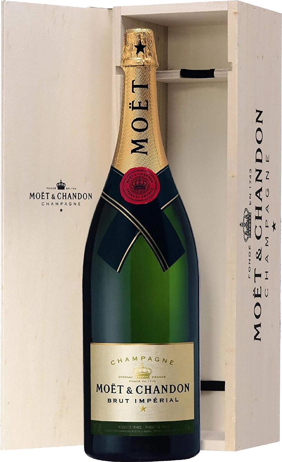 Moet and Chandon Imperial Brut Champagne AOC (in wooden box)