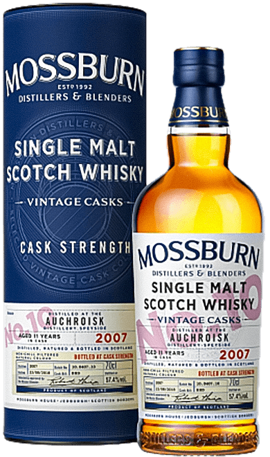 Mossburn Vintage Casks No.10 Auchroisk Single Malt Scotch Whisky (gift box) botucal single vintage gift box