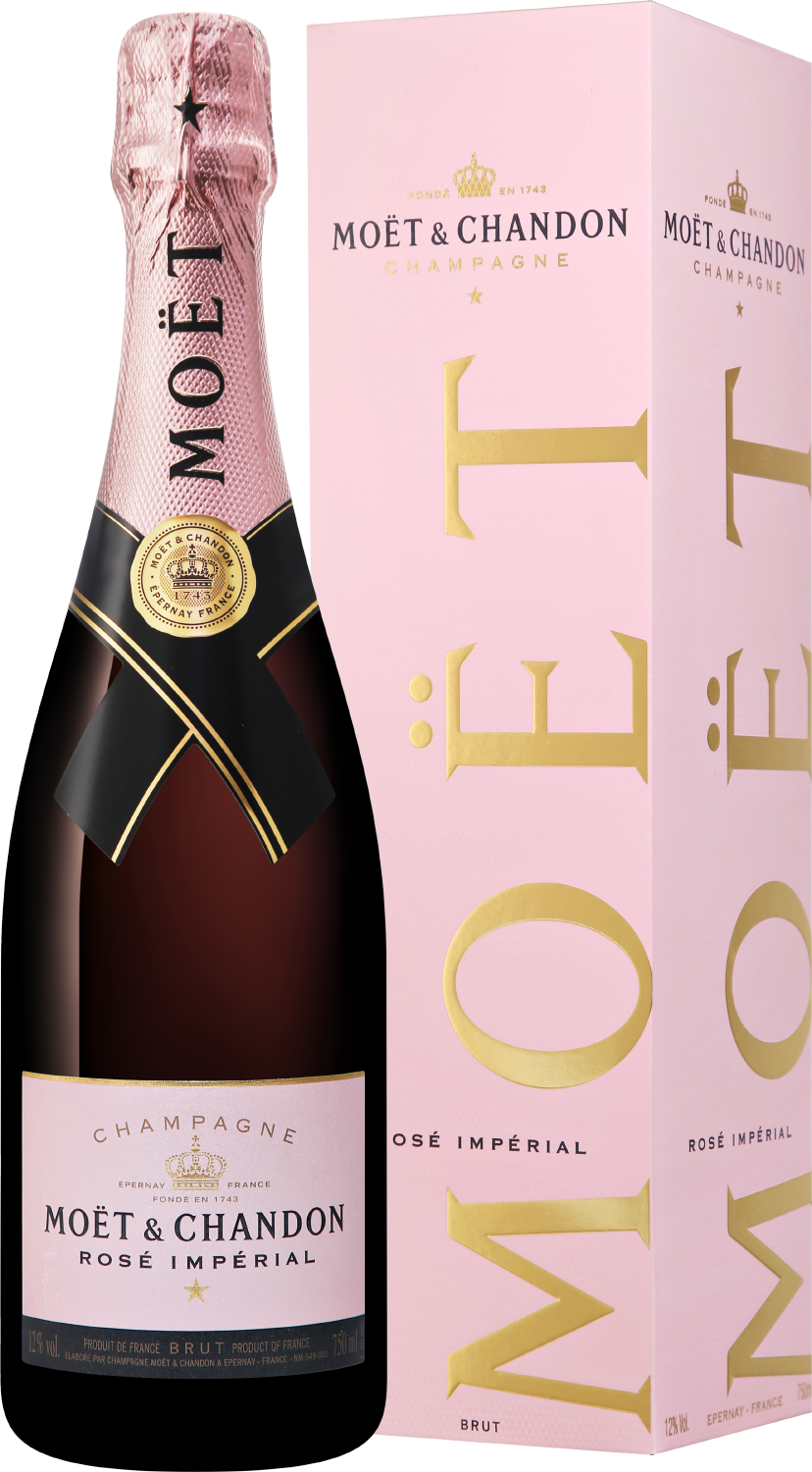 Moet and Chandon Imperial Brut Rose Champagne AOC (gift box)