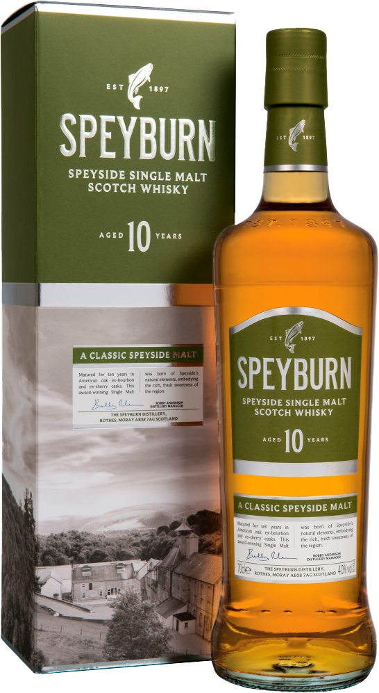 Виски Speyburn Speyside Single Malt Scotch Whisky 10 y.o. (gift box) 0. ...