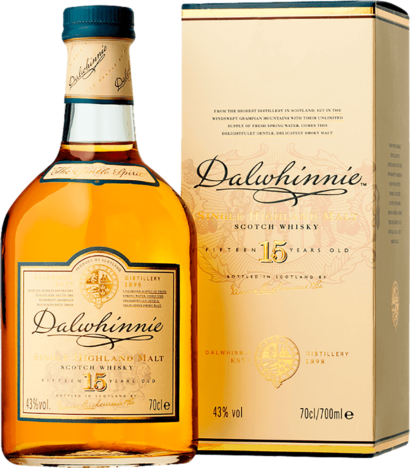 Dalwhinnie Highland 15 y.o. Single Malt Scotch Whisky (gift box)
