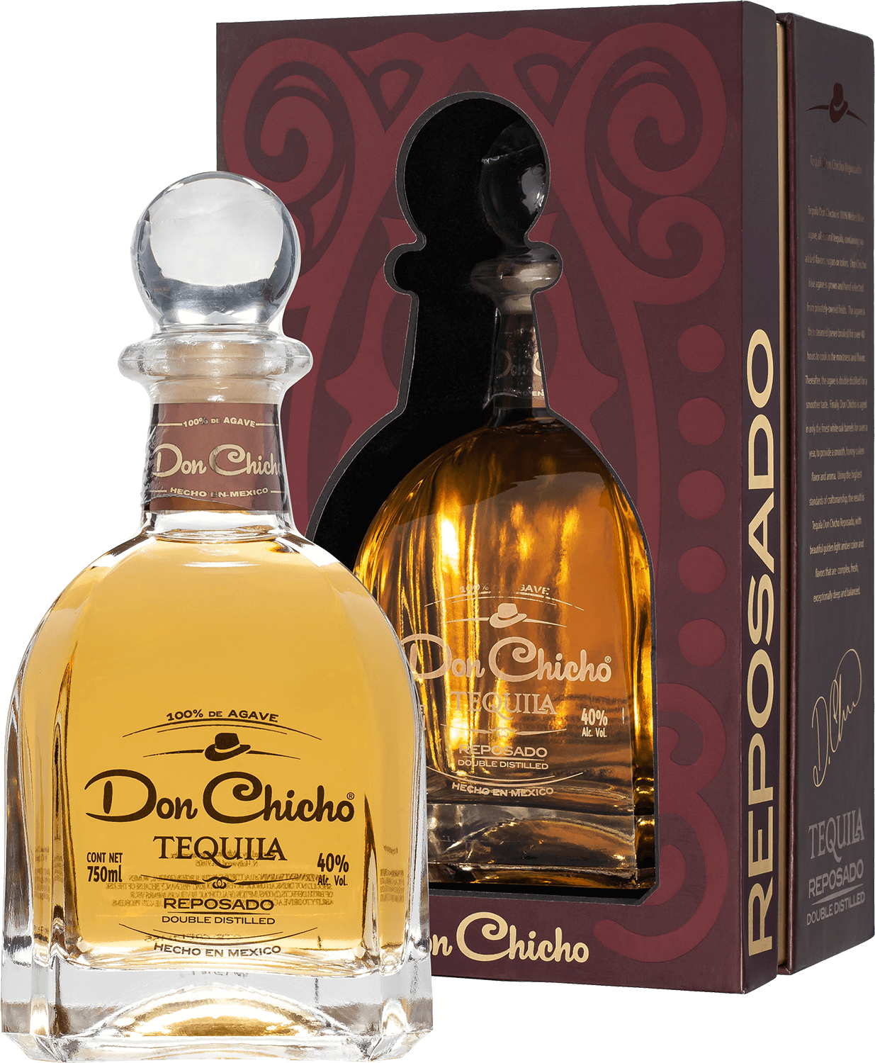 Don Chicho Reposado Tequila (gift box) don papa 10 y o gift box