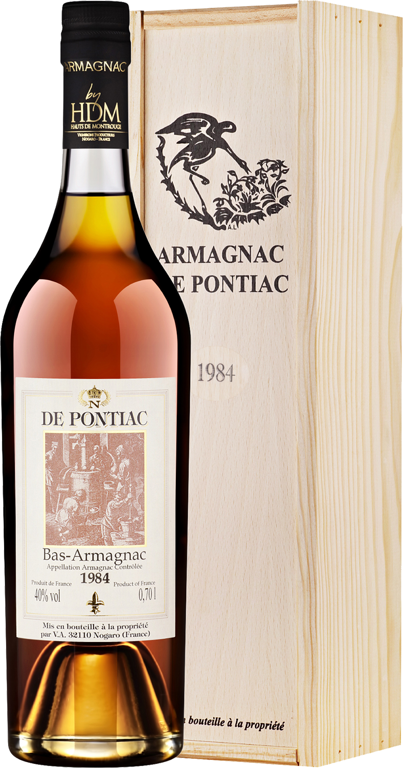 Де Понтьяк Винтаж 1984 Ба-Арманьяк в подарочной упаковке 1984 0.7&nbsp;л