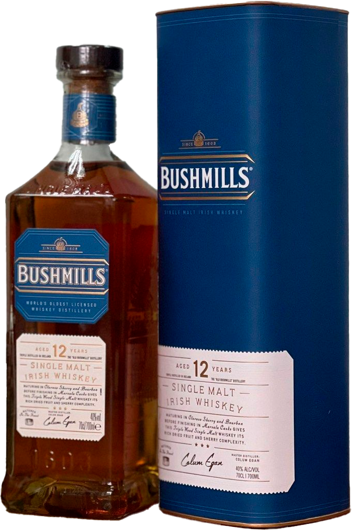 Bushmills 12 y.o. Single Malt Irish Whiskey (gift box)