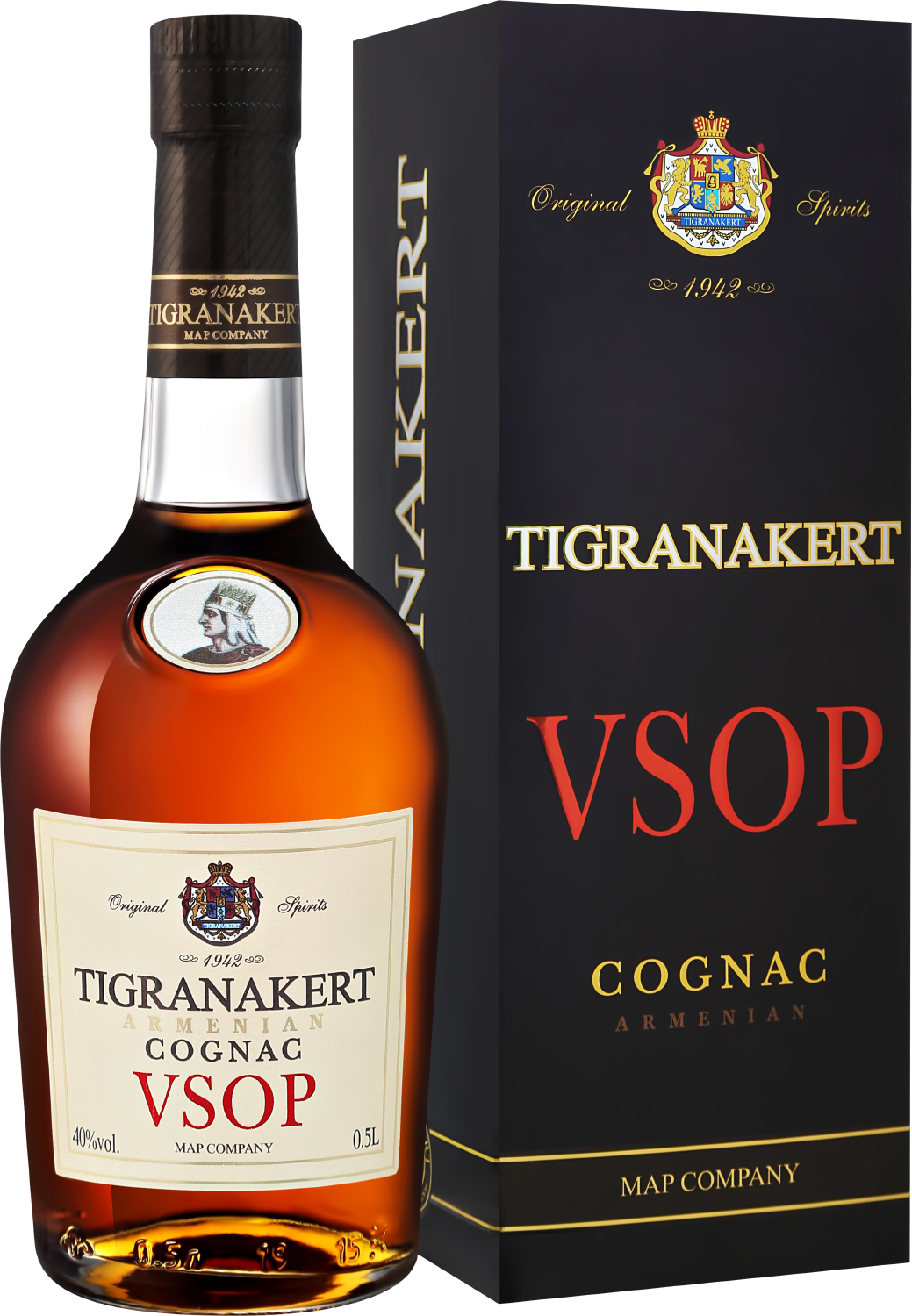 tigranakert xo gift box with 2 glasses Tigranakert VSOP (gift box)