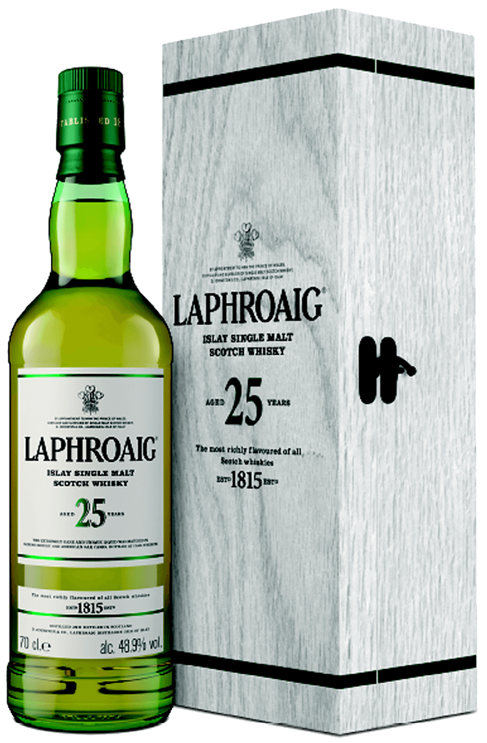 Laphroaig 25 y.o. Islay Single Malt Scotch Whisky (gift box) bowmore 15 y o islay single malt scotch whisky gift box