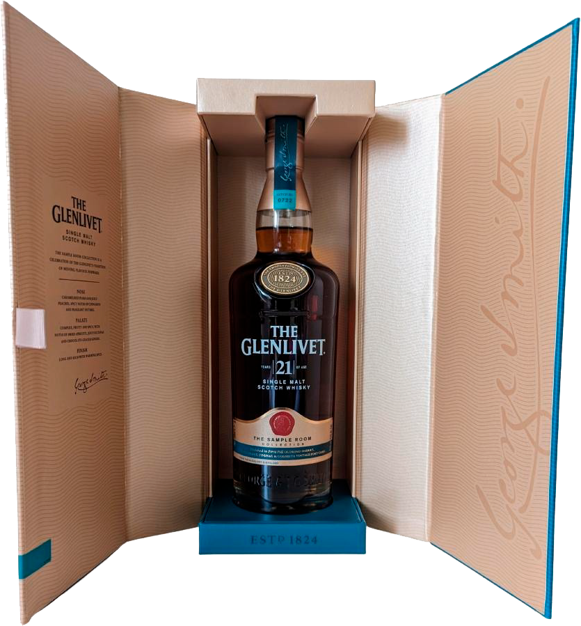 The Glenlivet Single Malt Scotch Whisky 21 y.o. (gift box)