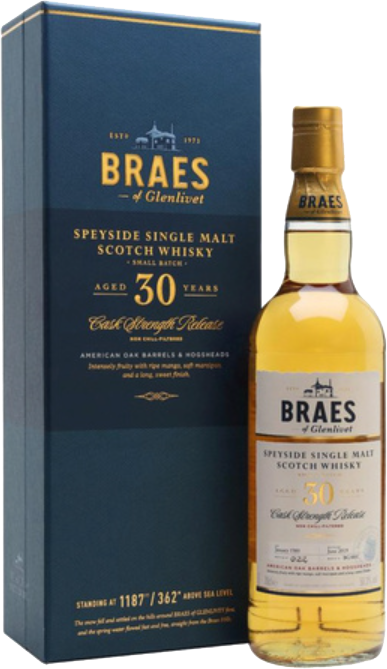 Braes of Glenlivet 30 y.o. Single Malt Scotch Whisky (gift box)