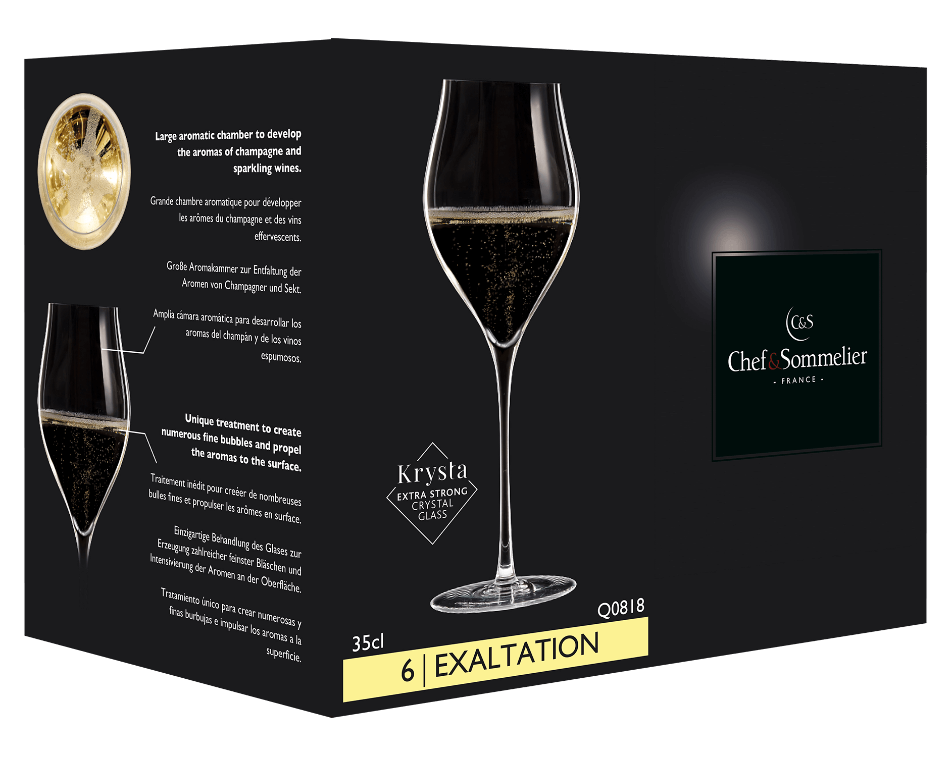 цена Exaltation Flute (set of 6 wine glasses)