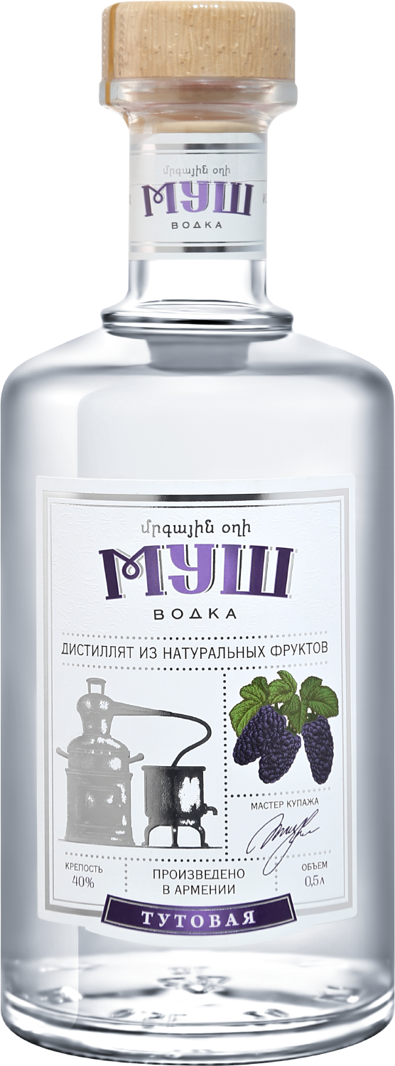 Дистиллят Mush Mulberry Vodka 0.5 л (Муш Тутовая Водка), купить в магазине  в Москве - цена, отзывы