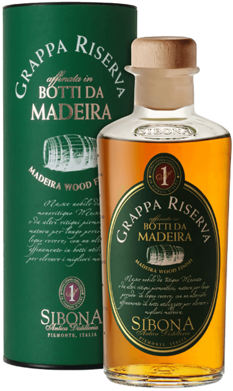 Sibona Grappa Riserva Madeira Wood Finish (gift box)