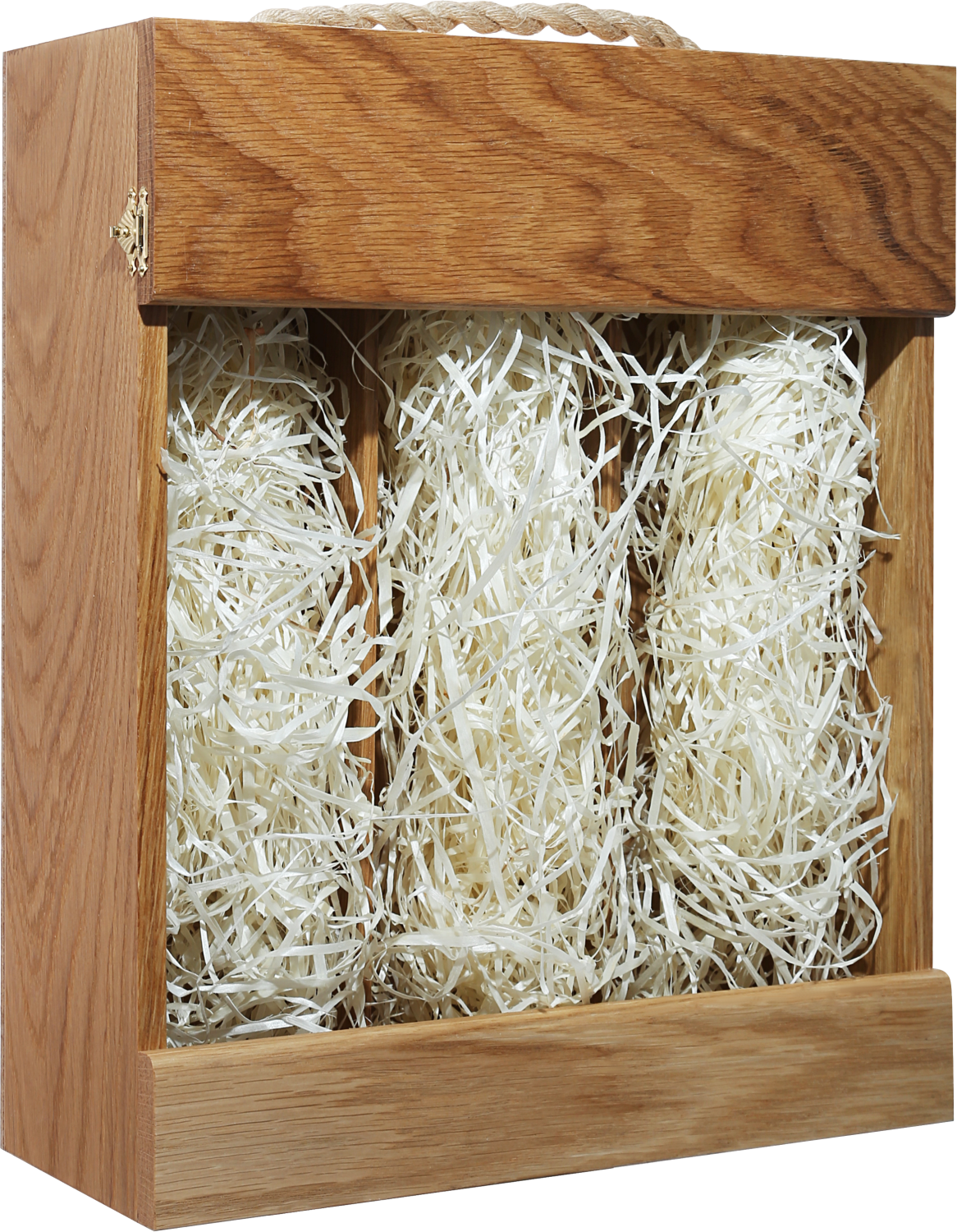 Бургонь подарочная упаковка из дуба под 3 бутылки