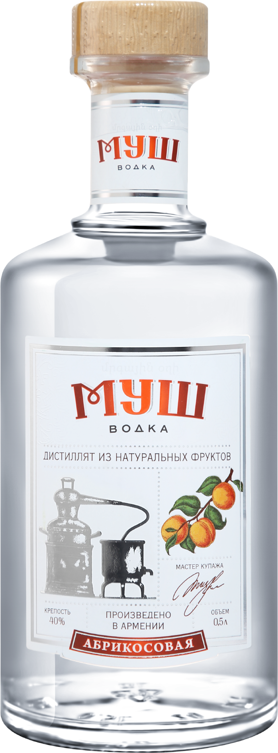 Дистиллят Mush Apricot Vodka 0.5 л (Муш Абрикосовая Водка), купить в  магазине в Москве - цена, отзывы