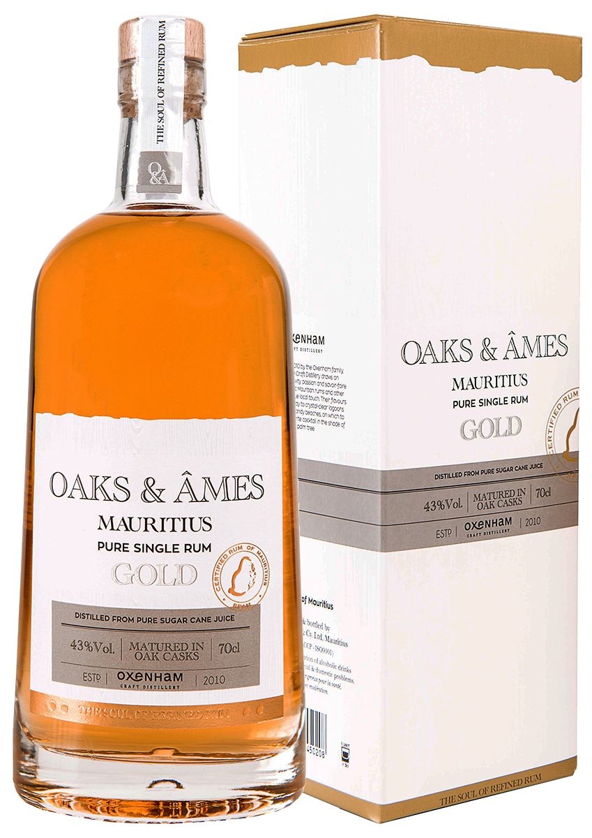 Oaks and Ames Pure Single Rum Gold (gift box)