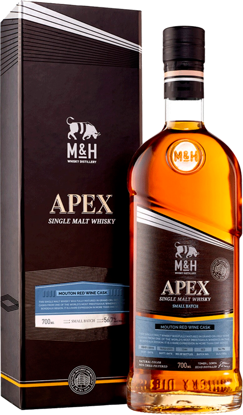 MandH Apex Mouton Red Wine Cask Single Malt Whiskey (gift box)