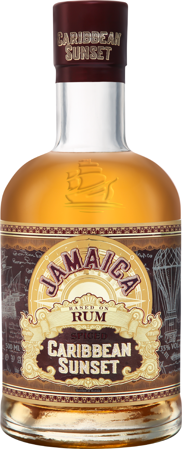 Ром Caribbean Sunset Jamaica Rum Spiced 0.5 л (Кариббеан Сансет Ямайка Ром  Спайсд), купить в магазине в Москве - цена, отзывы