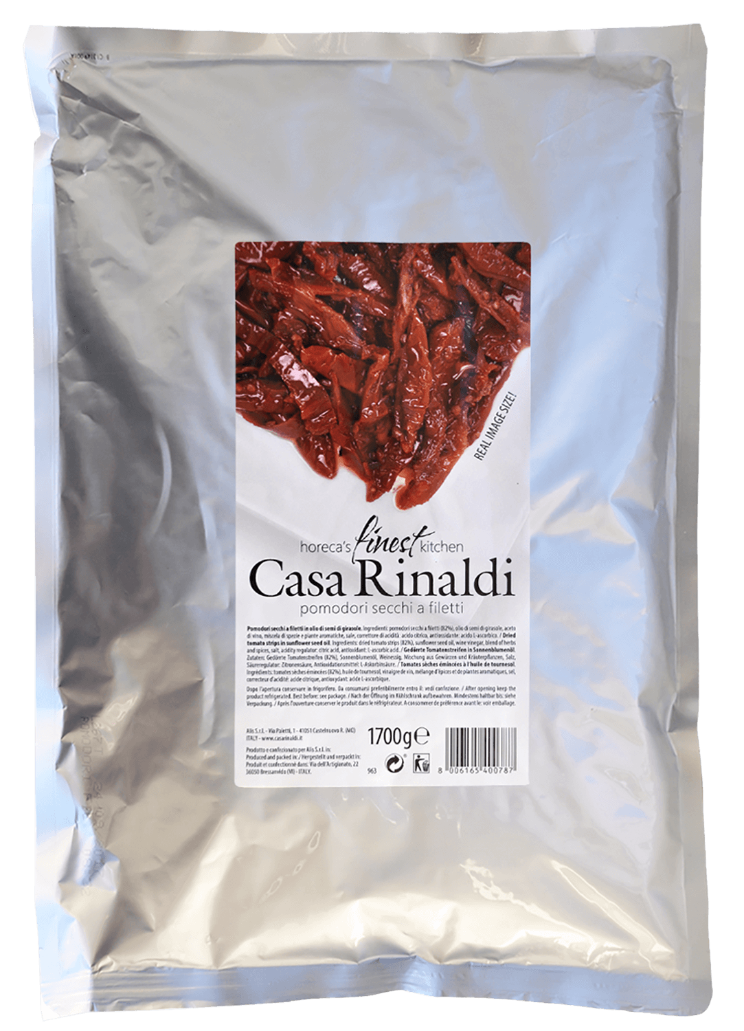 Помидоры вяленые в подсолнечном масле Каза Ринальди 1700г