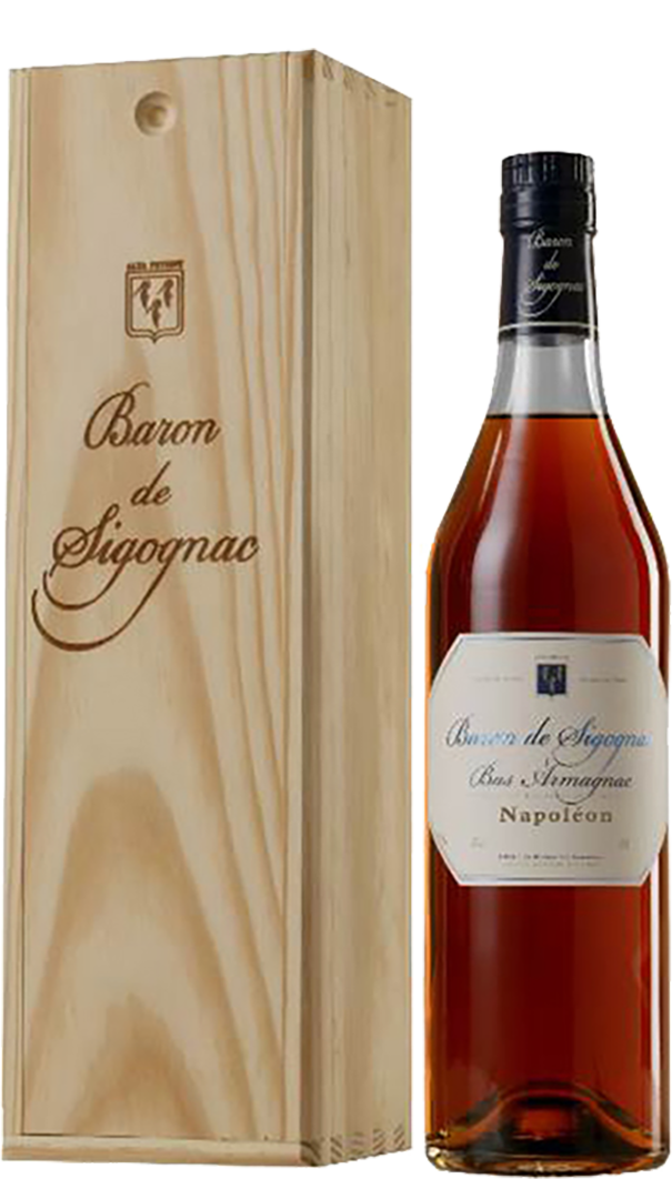 Барон де Сигоньяк Наполеон Арманьяк AOC в деревянном футляре 0.7&nbsp;л