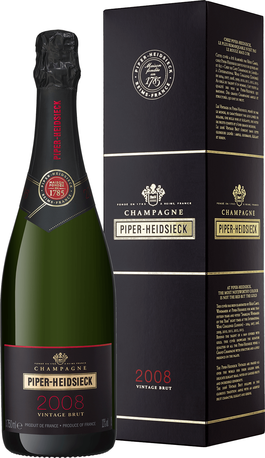 Piper-Heidsieck Vintage Brut Champagne AOC (gift box) piper heidsieck sauvage rose brut champagne aoc gift box bbq