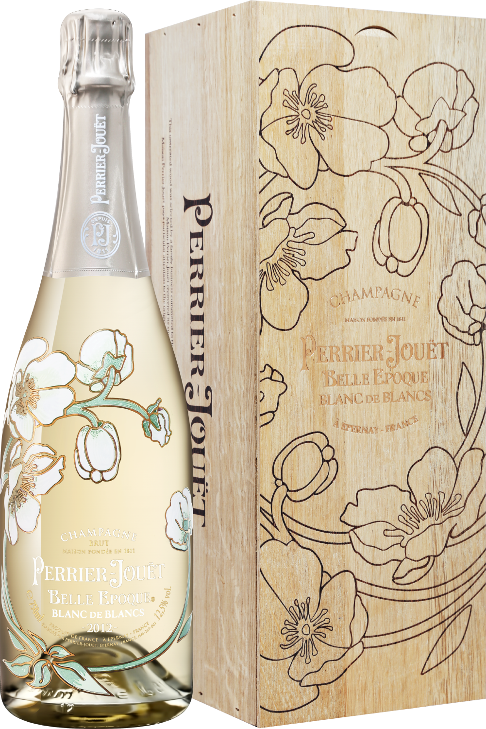 Perrier-Jouet Belle Epoque Blanc de Blancs 2012 Champagne AOC Brut (gift box) ruinart blanc de blanc champagne aoc gift box