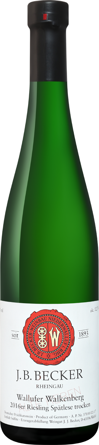 Riesling Wallufer Walkenberg Spatlese Trocken Alte Reben Rheingau J.B.Becker