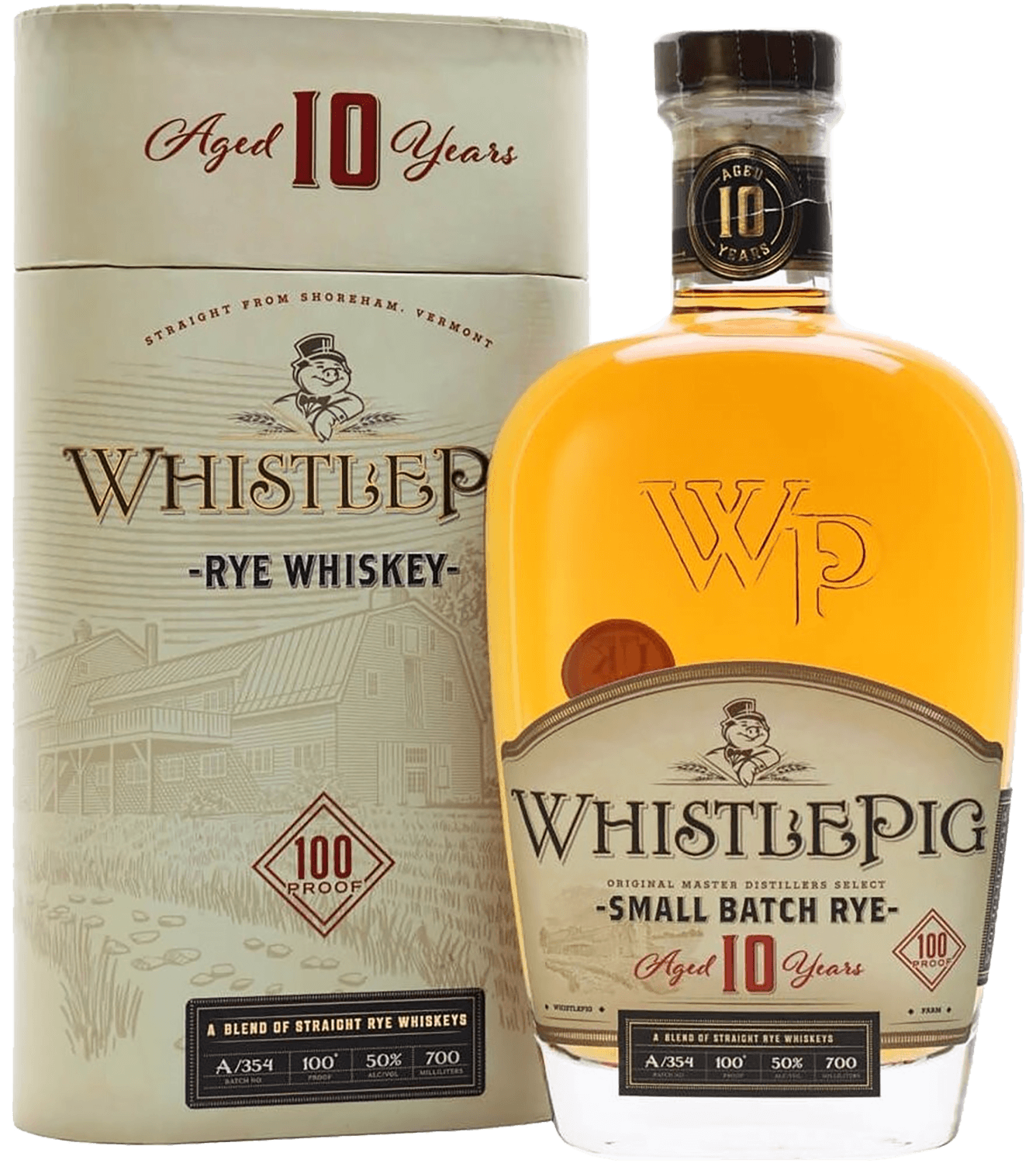 Виски WhistlePig 10 y.o. Rye Whiskey (gift box) 0.7 л (УислПиг 10 лет Рай  зерновой виски в подарочной упаковке), купить в магазине в Москве - цена,  отзывы