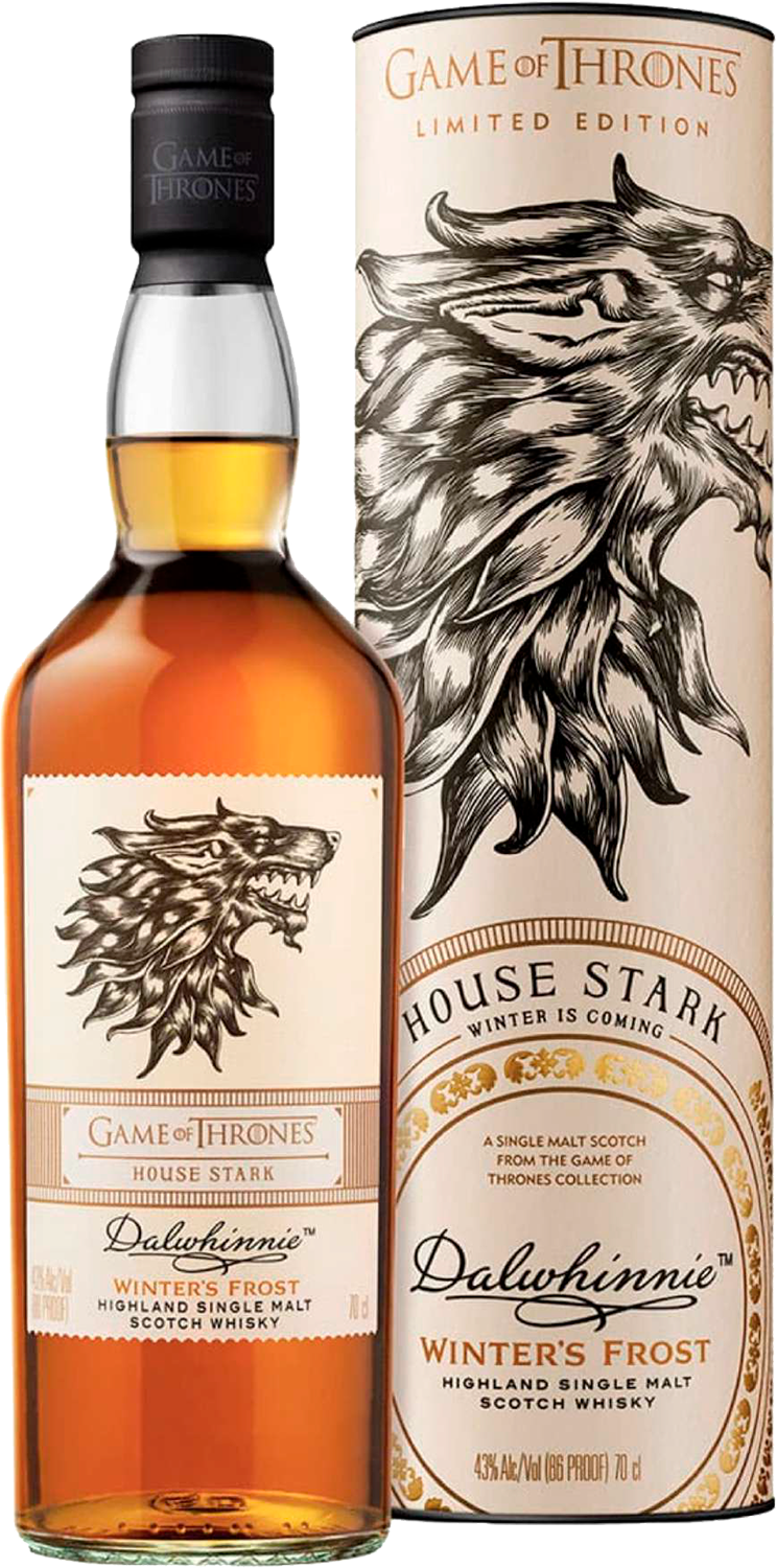 Dalwhinnie Game of Thrones House Stark Winter’s Frost Hihghland Single Malt Scotch Whisky (gift box)