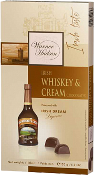 Warner Hudson Irish Whiskey & Cream Chocolates, 0.15 л