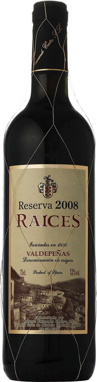 Raices Reserva Valdepenas DO Bodegas Fernando Castro вино raices valdepenas reserva красное сухое испания 0 75 л